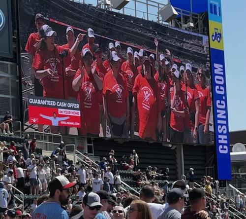 group on jumbotron